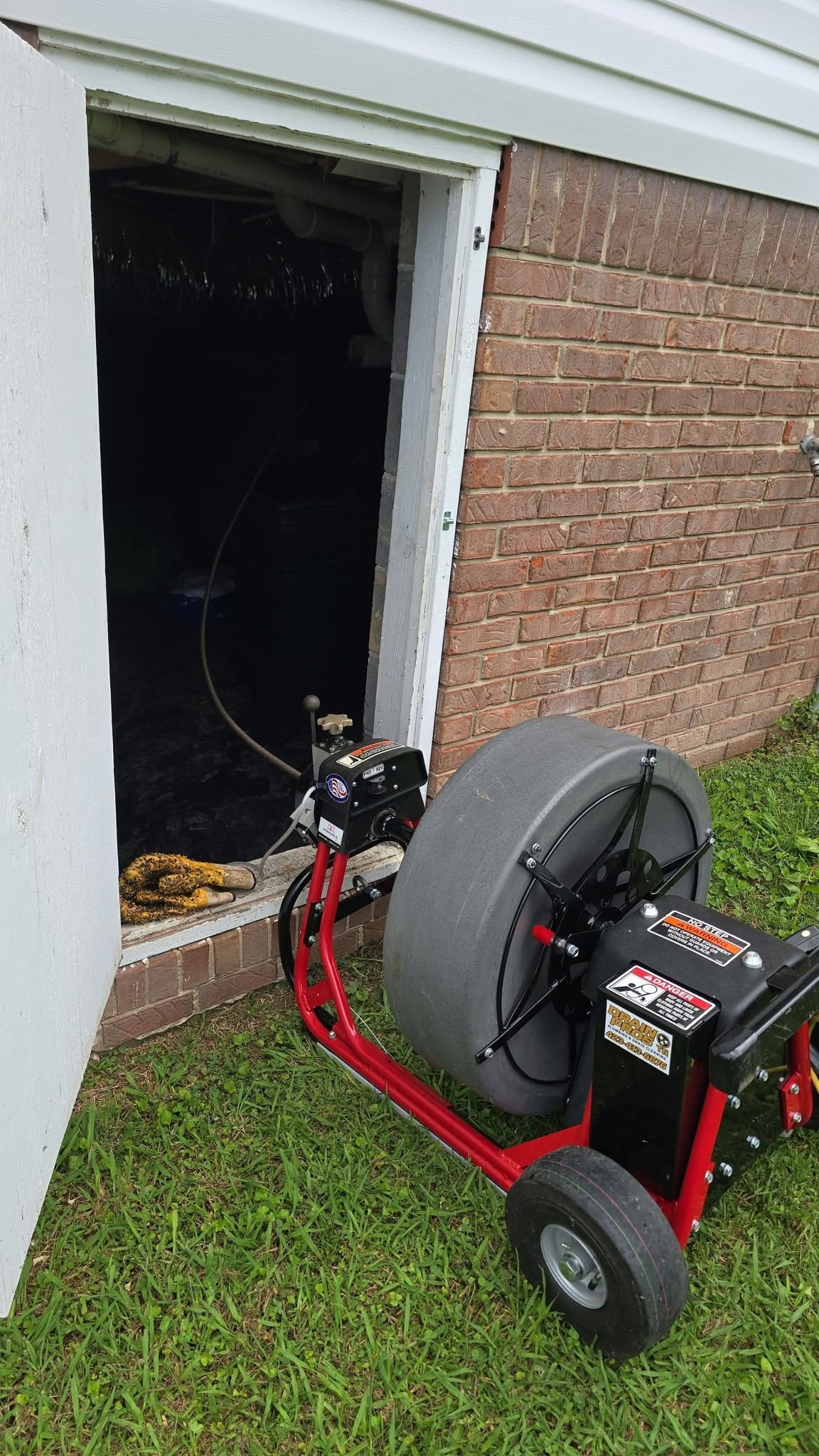 Drain cleaning on a residential line